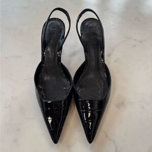 Schutz Paola Mid Stiletto Black Pump